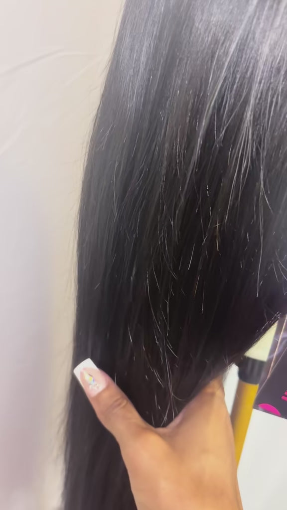 Brazilian Lace Front Wig 13x4 - Natural Black Straight Hair | Laced 2 Luxury